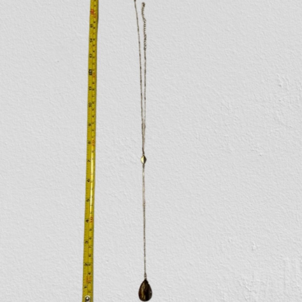 Tiger Teardrop Natural Stone Y Necklace  2027  NWT Boutique - Picture 5 of 10
